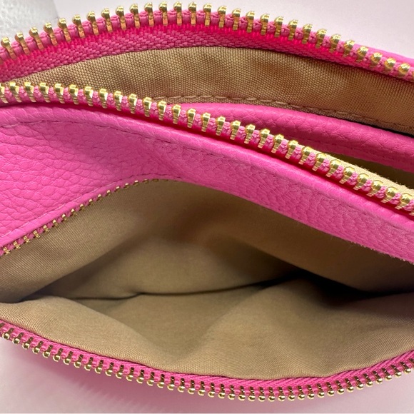 Nanette Lepore Pink Pebbled Clutch Wristlet, Never Used - Picture 7 of 7